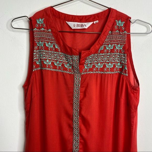 Biba Embroidered Shell Tunic Kurta - Picture 3 of 9